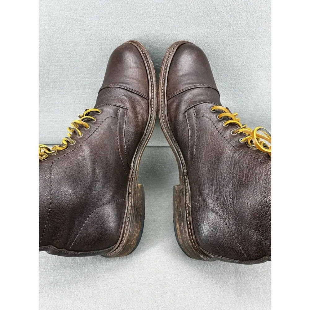Frye Jack Lace Up 87893 Mens Brown Leather Casual Dress Boots Mens Size 11.5 D